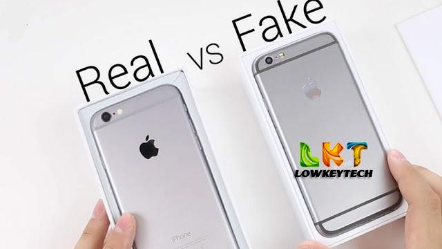 fake iphone vs real