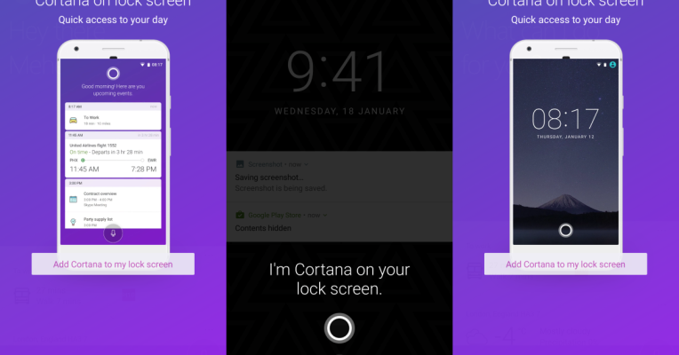 cortana lockscreen test