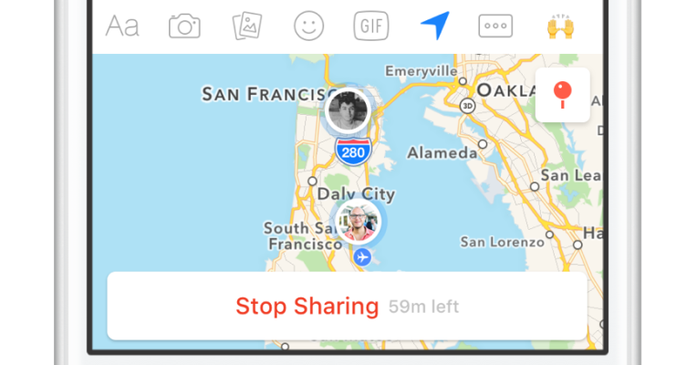 facebook messenger live location