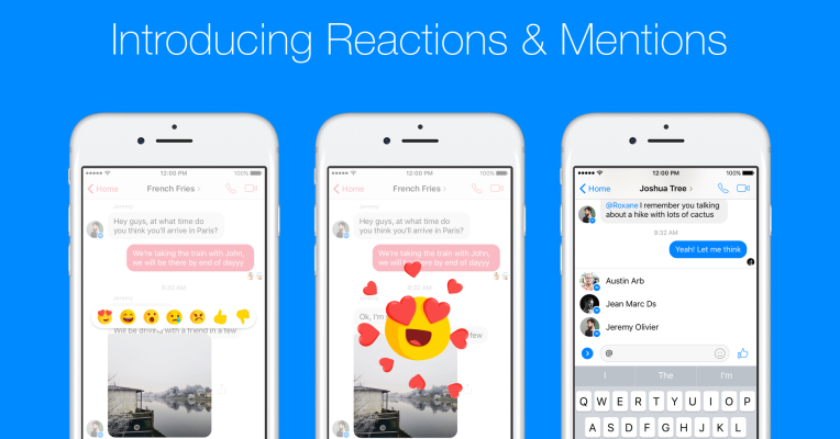 messenger reactions