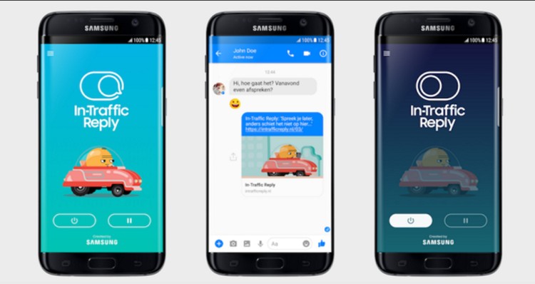 In Traffic Reply App By Samsung Tackles Distracted Drivers
