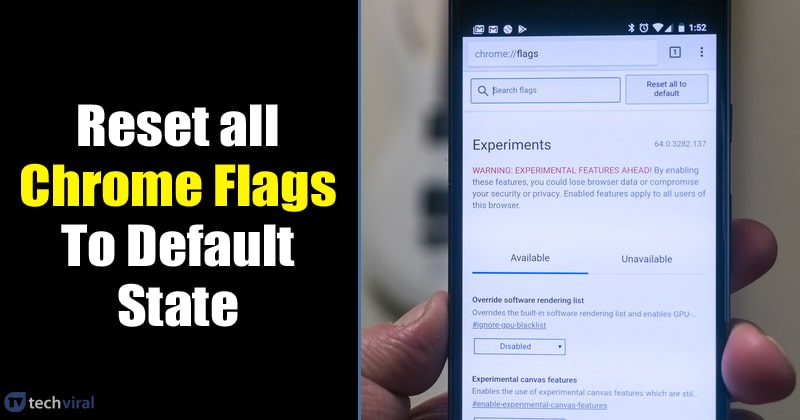 1579825785 How To Reset Chrome Flags to Default state on Android