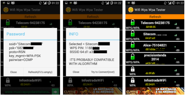 wifi password hacking in android