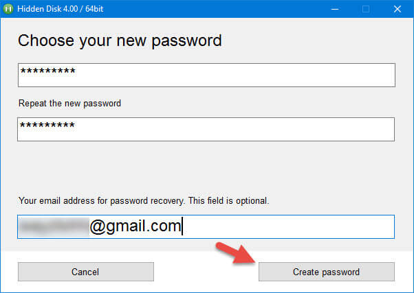Updating the password