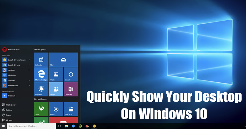 1592418392 How To Quickly Show Your Desktop on Windows 10 PC