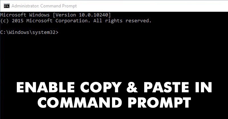 How To Enable Copy and Paste In Command Prompt | LowkeyTech