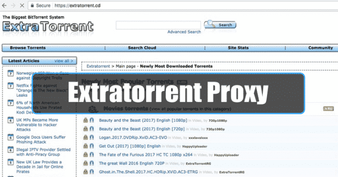 ExtraTorrent Proxy Sites List in 2020 (100% Working Mirror Sites)