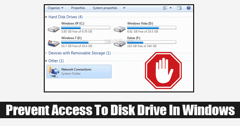 How To Prevent Access To Drives In My Computer In