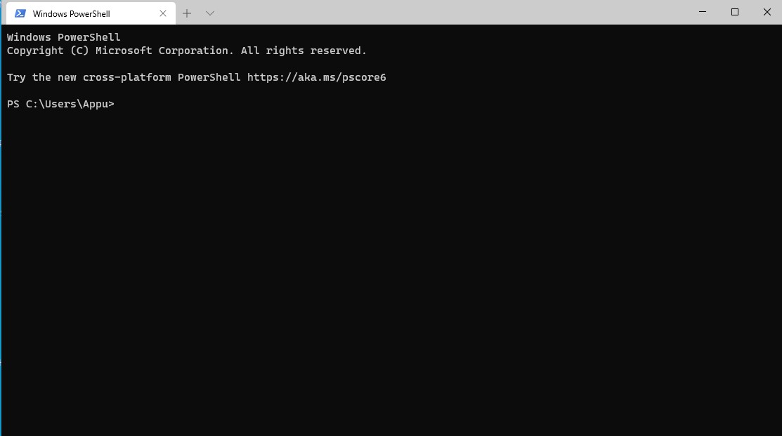 tabbed interface on Command Prompt