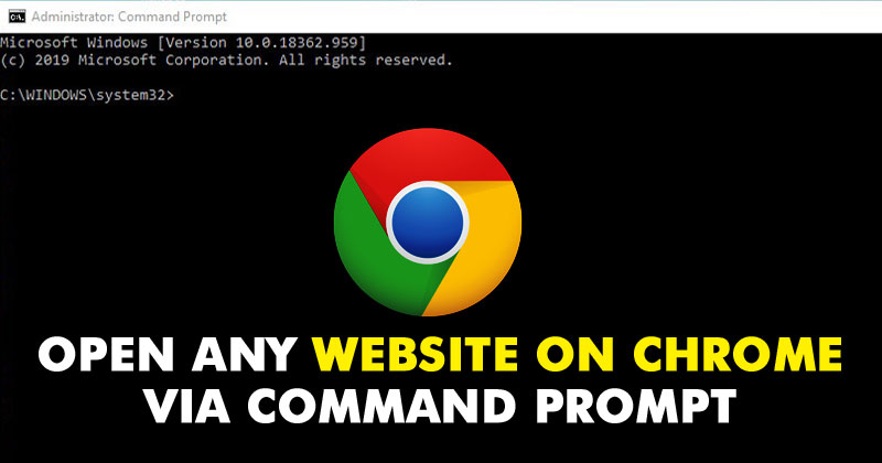 1595184275 How To Open any Website on Chrome via Command Prompt