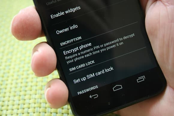 Encrypt Your Android smartphone