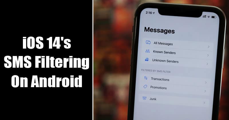 1596286236 How To Get iOS 14s SMS Filtering on Android Device