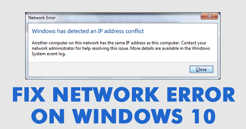How To Fix Windows has detected an IP Address conflict
