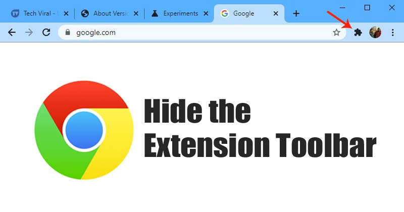How to Disable Chrome Extension Toolbar Menu