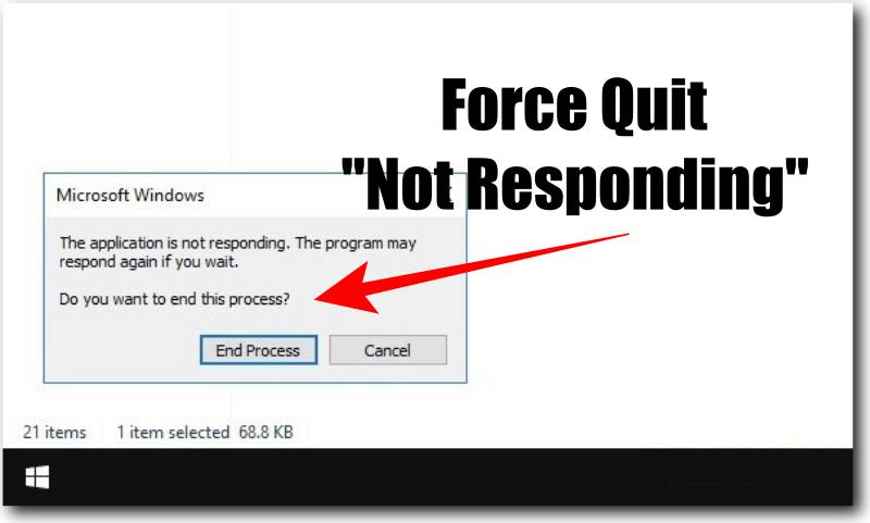 How to Force Quit Not Responding Apps On Windows
