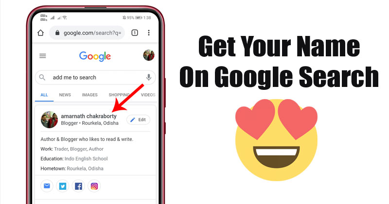 How to Get Your Name on Google Search