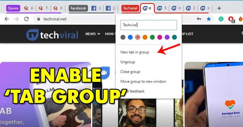 How to Use The New Tab Group Feature of Chrome
