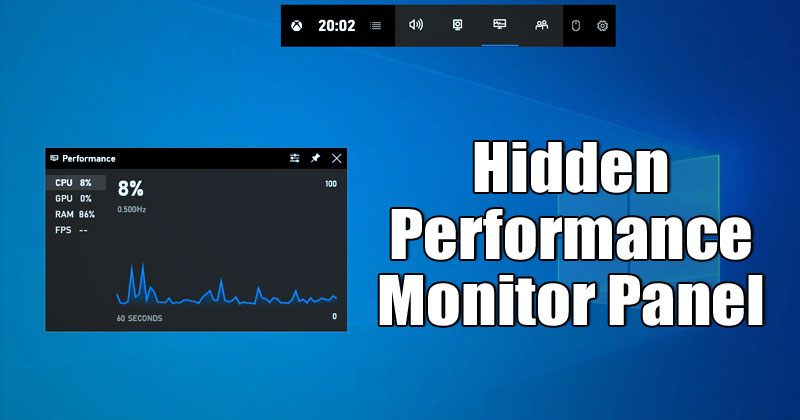 How To Enable the Hidden Performance Monitor Panel of Windows