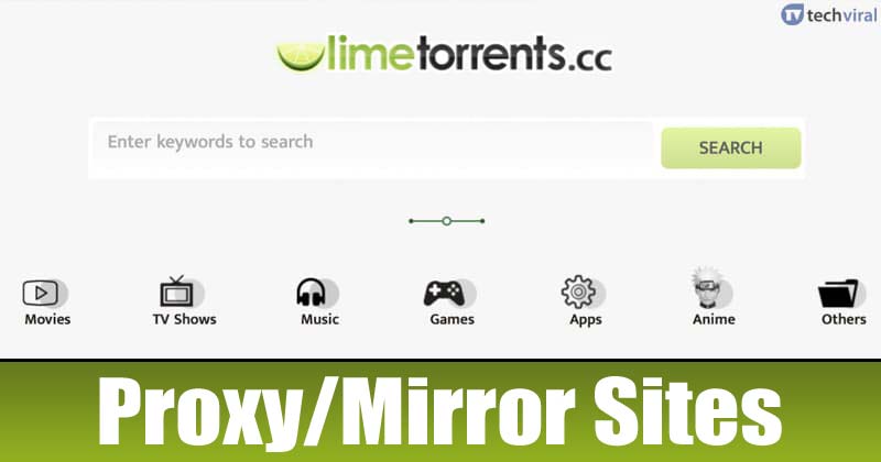 LimeTorrents Proxy Sites List 2020 100 Working Mirror Sites