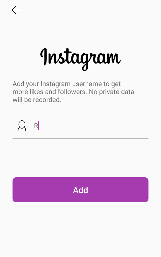 add your instagram account