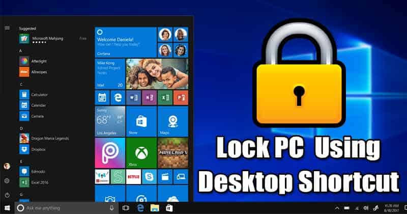 1602006356 How To Lock Windows 10 Computer With a Desktop Shortcut
