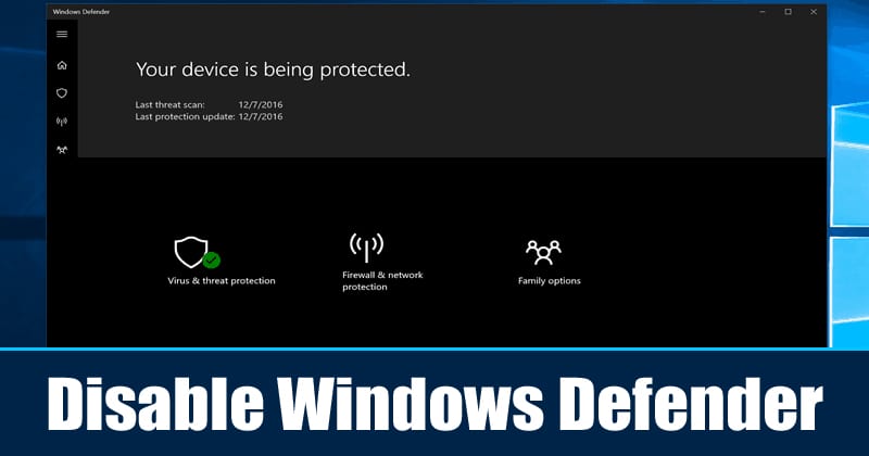 1602114712 How To Disable Windows Defender in 2020 3 Methods