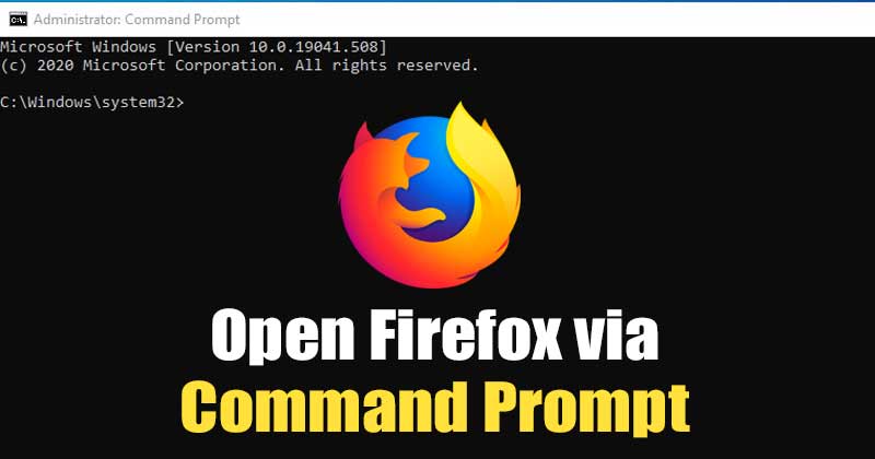 1602313377 How to Open any Website on Firefox via Command Prompt