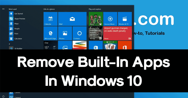 1605492364 How To Uninstall Windows 10s Built in Apps