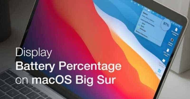 1605600736 How to ShowHide Battery Percentage on macOS Big Sur