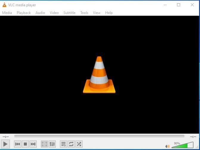 open the VLC media player