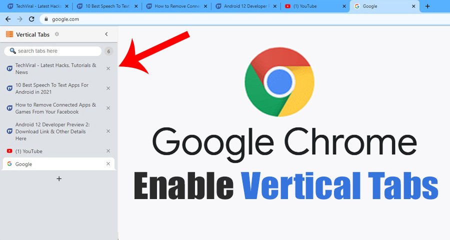 1616216315 How to Enable Vertical Side Tabs in Google Chrome Browser