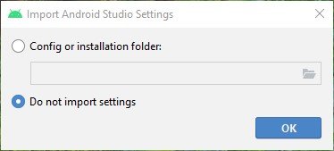 Select the 'Do not import settings'