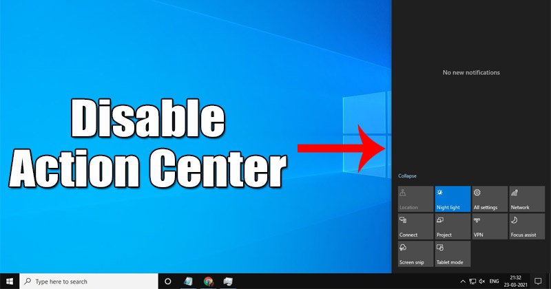 1616523358 How to Disable Action Center on Windows 10 Computer