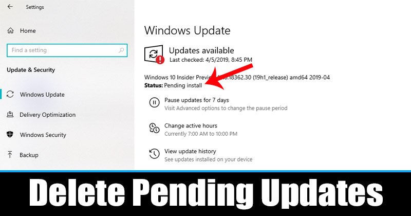1616704017 How to Delete All Pending Updates on Windows 10 PC