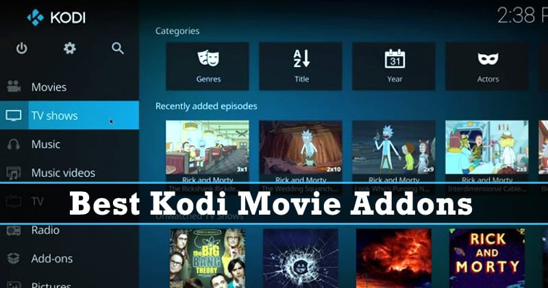kodi addons for movies in theatres