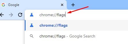 type in 'chrome://flags'