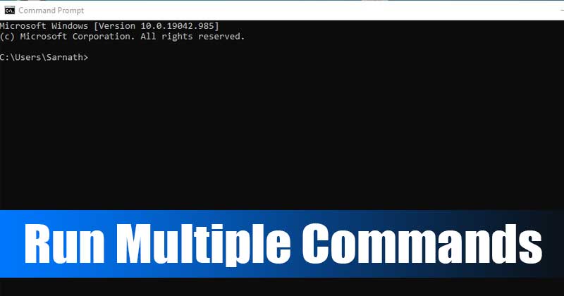 1623278366 How to Run Multiple Commands in CMD 2 Methods