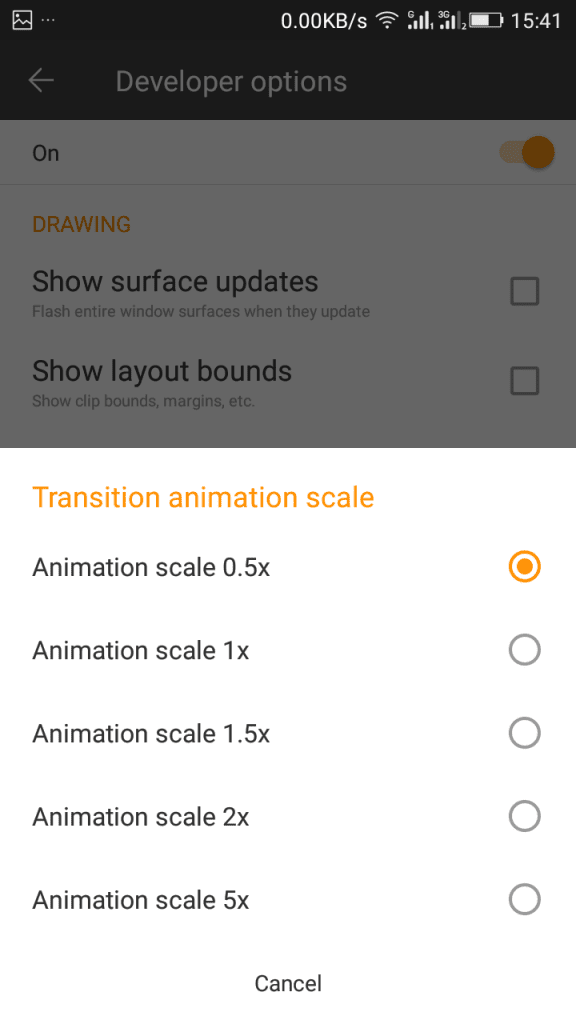 Adjusting Animation scales