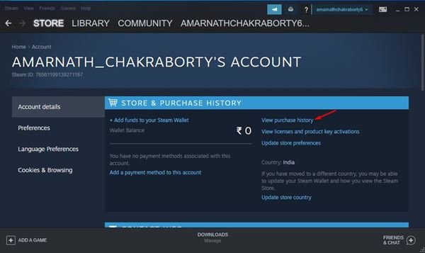 1623585860 658 How to View Your Purchase History in Steam