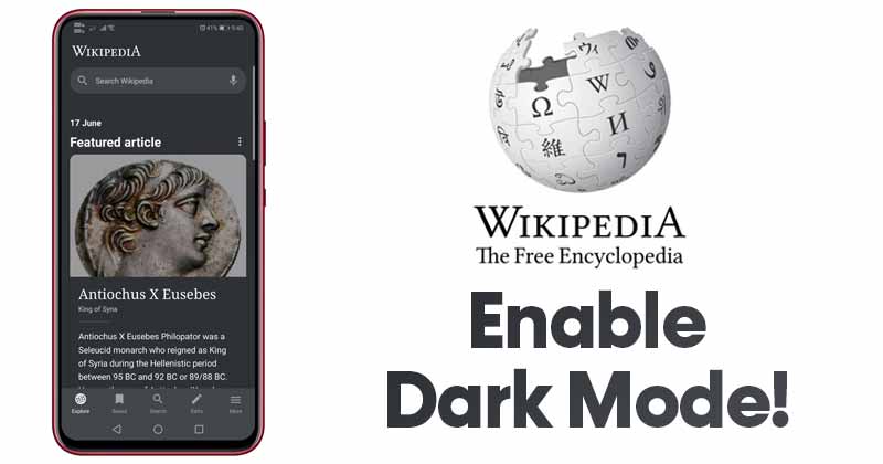 1624038168 How to Enable Wikipedia Dark Mode in MobilePC