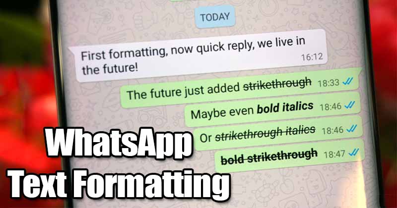 How to Send Italic Bold or Monospaced Text Messages