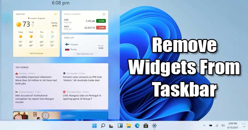 1625377781 How to Remove Widgets from Windows 11 Taskbar