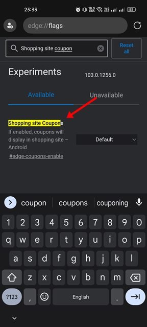 Shopping site Coupons