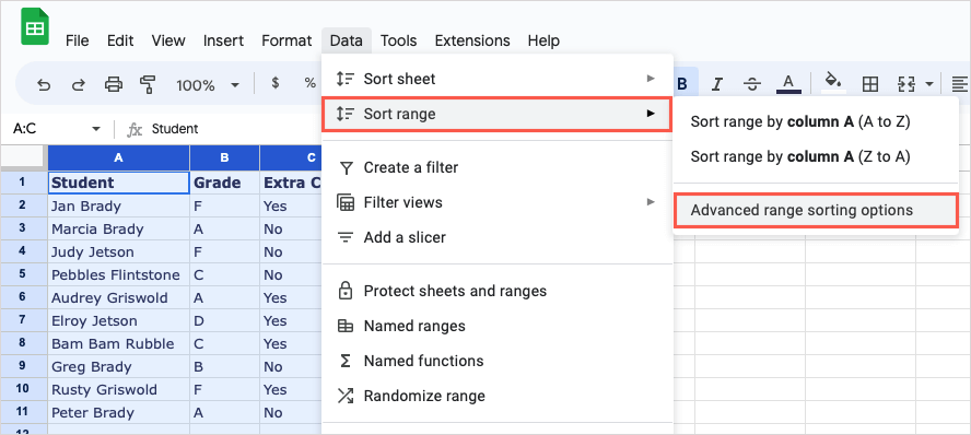 1680141259 373 How to Alphabetize in Google Sheets Mobile and Computer