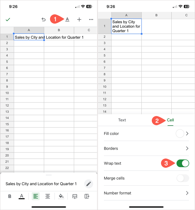 1680314742 526 How to Wrap Text in Google Sheets