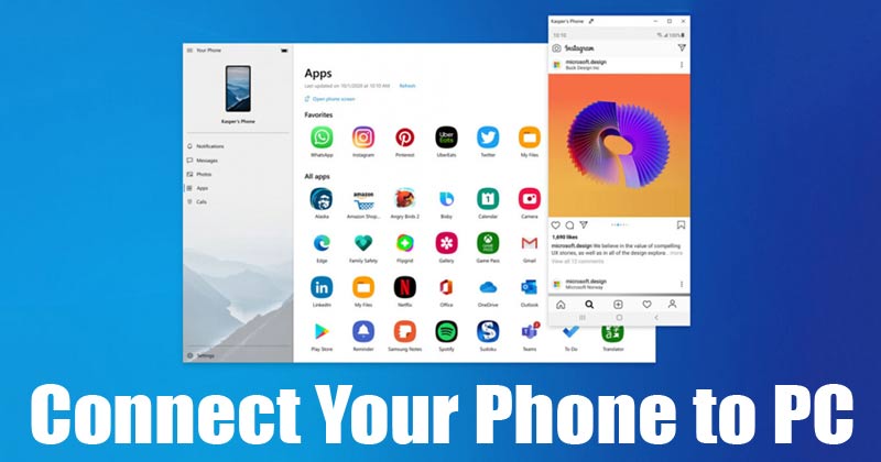 How to Connect your Android Phone to Windows 10 PC