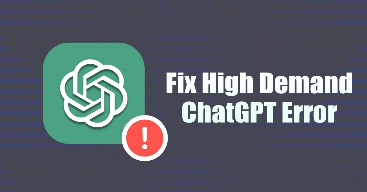 1684139573 How to Fix ChatGPT High Demand Error in 2023 10