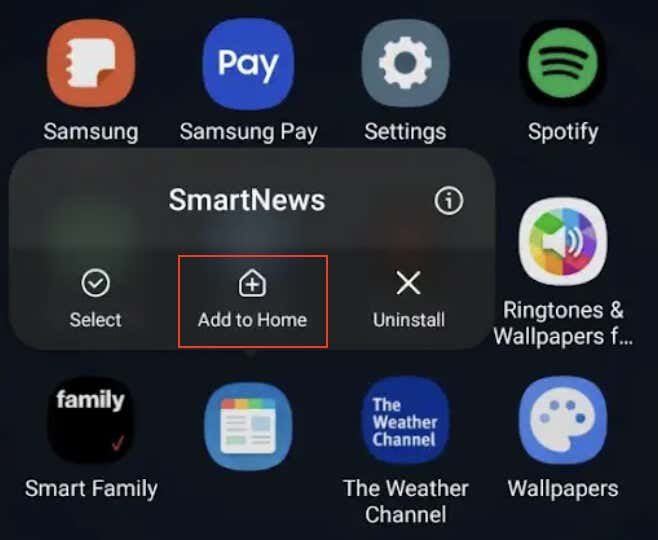 How to Add an App to Android Home Screen