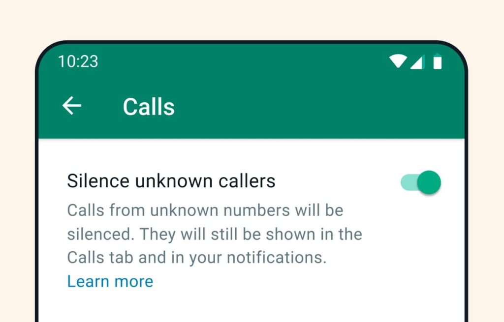 WhatsApp Lets You Silence Calls From Unknown Contacts