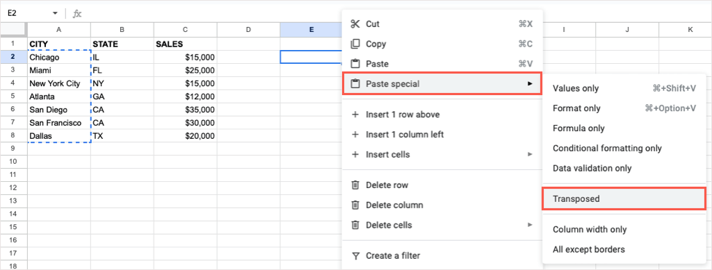 1688552816 750 How to Transpose Rows and Columns in Google Sheets